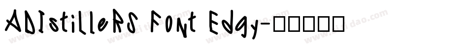 ADIstiLleRS Font Edgy字体转换